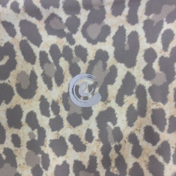 Calme Johnny Was Womens Endurance Biker Shorts Pull-On Leopard Print Size L NWT - Picture 12 of 16